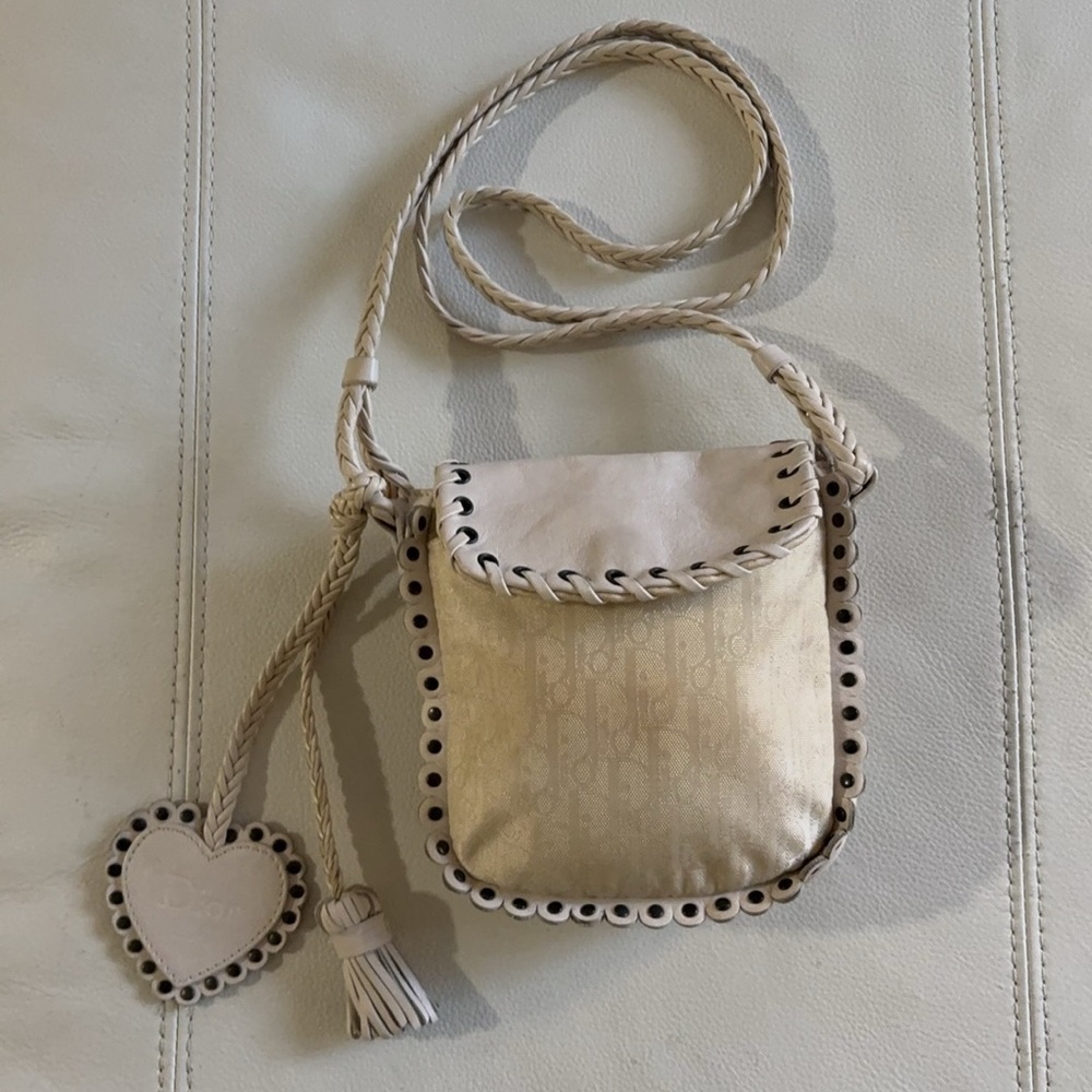 Dior Mini Trotter Braided crossbody bag